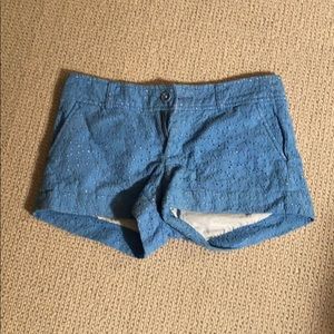 Lilly Pulitzer Blue Eyelet Shorts